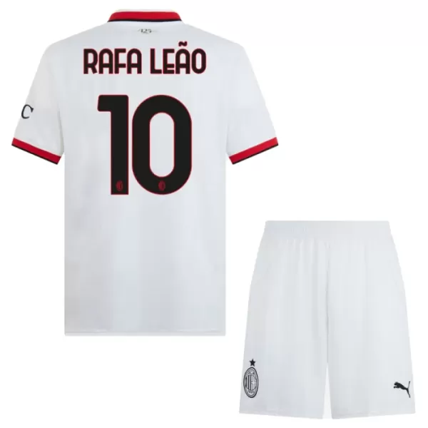 Camisolas AC Milan Rafael Leão 10 Criança Equipamento Alternativo 24/25