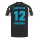 Camisolas Bayer 04 Leverkusen Edmond Tapsoba 12 Equipamento Terceiro 24/25