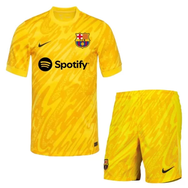 Camisolas Guarda Redes FC Barcelona Criança Equipamento Alternativo 24/25