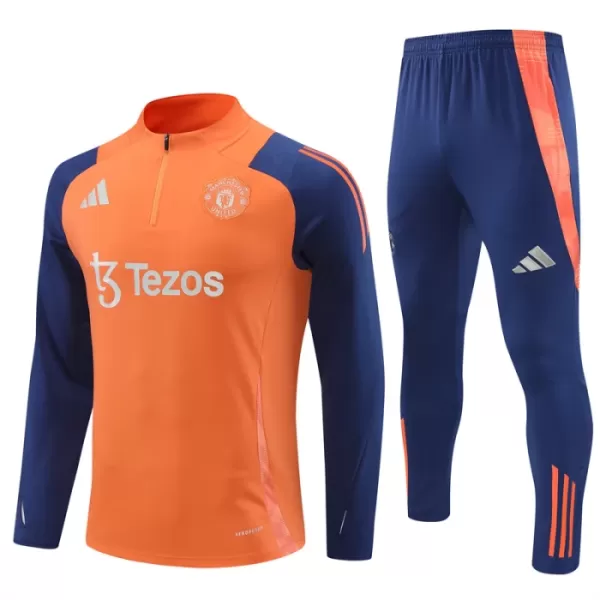 Manchester United Conjunto de Moletom de Treino 24/25 Laranja