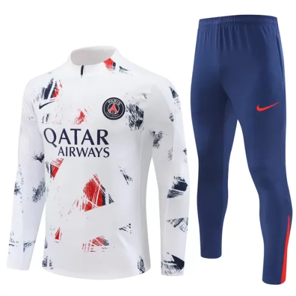 Paris Saint-Germain Conjunto de Moletom de Treino 24/25 Branco