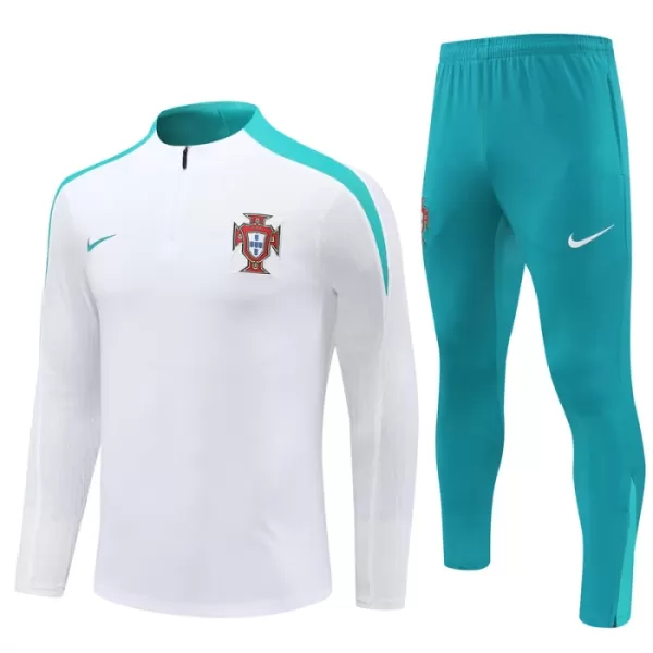 Portugal Conjunto de Moletom de Treino 24/25 Branco