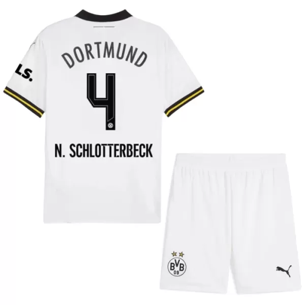 Camisolas Borussia Dortmund Nico Schlotterbeck 4 Criança Equipamento Terceiro 24/25