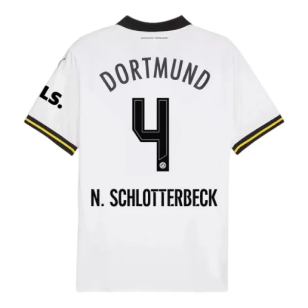 Camisolas Borussia Dortmund Nico Schlotterbeck 4 Criança Equipamento Terceiro 24/25