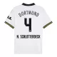 Camisolas Borussia Dortmund Nico Schlotterbeck 4 Criança Equipamento Terceiro 24/25