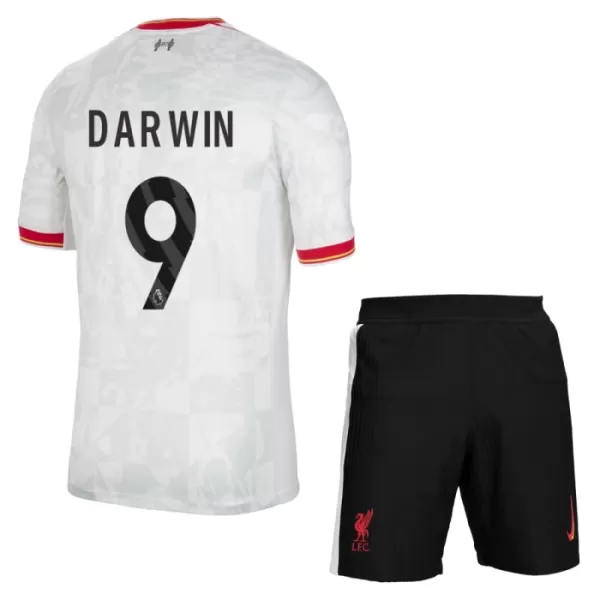 Camisolas Liverpool Darwin Núñez 9 Criança Equipamento Terceiro 24/25