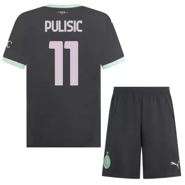 Camisolas AC Milan Christian Pulišić 11 Criança Equipamento Terceiro 24/25