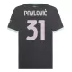 Camisolas AC Milan Pavlovic 31 Equipamento Terceiro 24/25