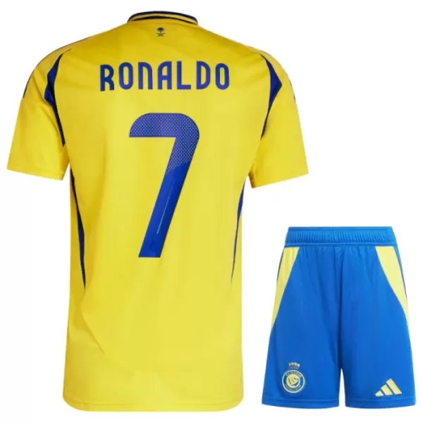 Camisolas Al-Nassr FC Cristiano Ronaldo 7 Criança Equipamento Principal 24/25