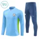 Manchester City Conjunto de Moletom de Treino Criança 24/25 Azul