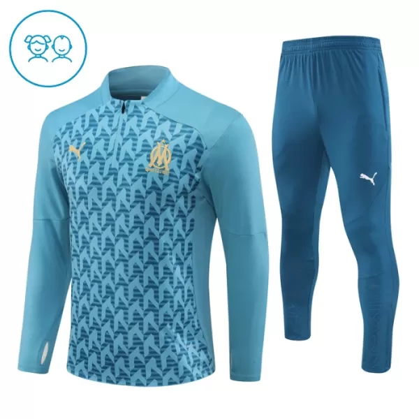 Olympique Marseille Conjunto de Moletom de Treino Criança 24/25 Azul