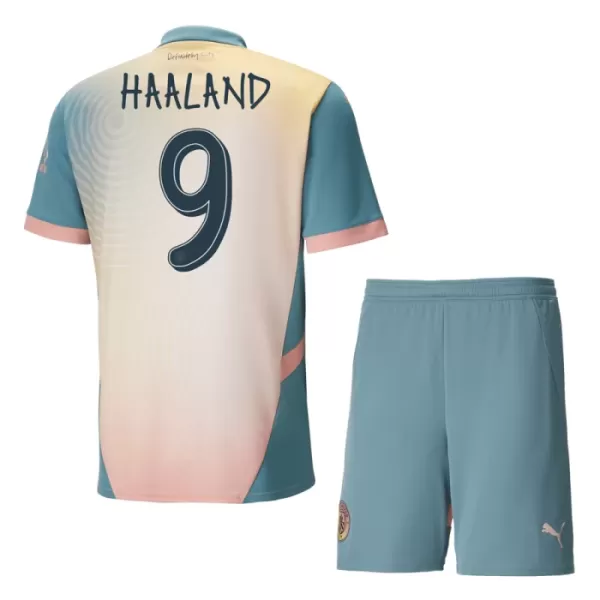 Camisolas Manchester City Erling Haaland 9 Criança Equipamento 4ª 24/25