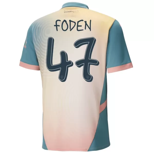 Camisolas Manchester City Phil Foden 47 Criança Equipamento 4ª 24/25