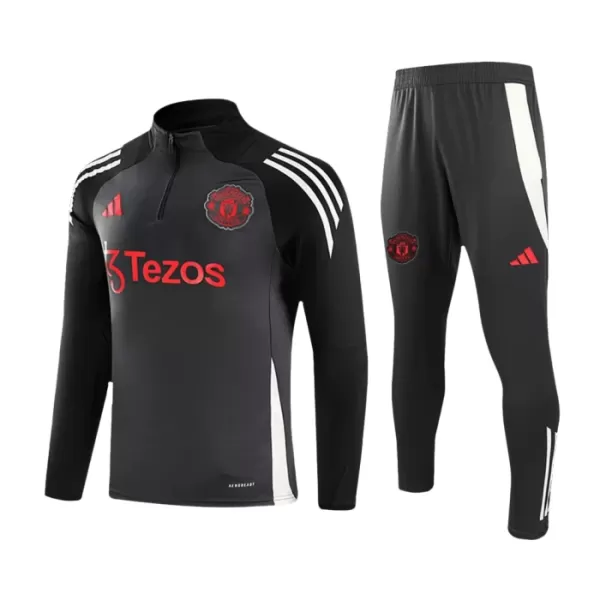 Manchester United Conjunto de Moletom de Treino 24/25 Cinza