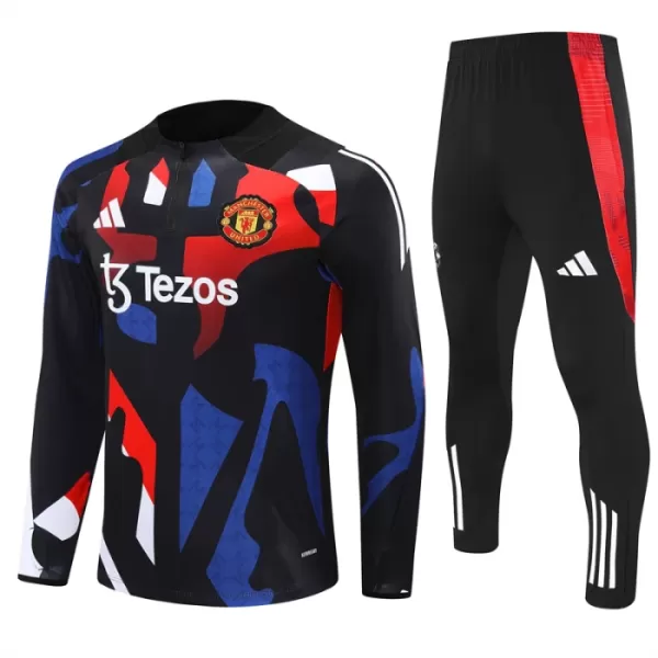 Manchester United Conjunto de Moletom de Treino 24/25 Preto