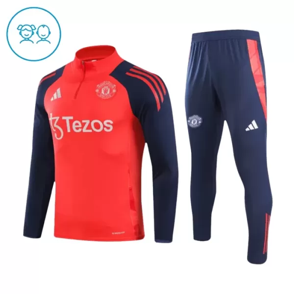 Manchester United Conjunto de Moletom de Treino Criança 24/25 Vermelho