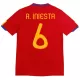 Camisolas Espanha A. Iniesta 6 2010 Equipamento Principal Retro