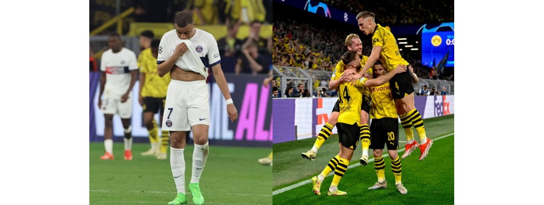 Dortmund x PSG, vitória e derrota entrelaçadas